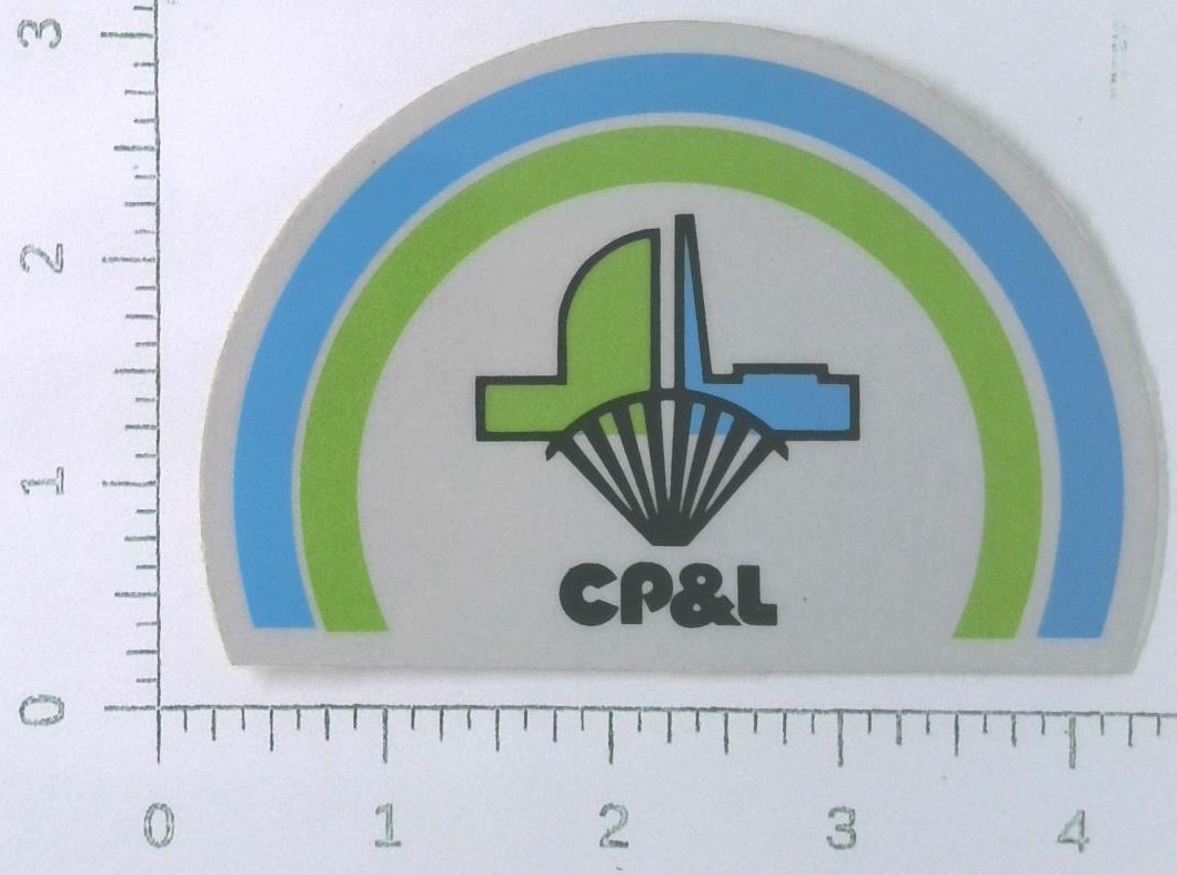 Vintage CP&L Carolina Power Light Company Sticker Decal