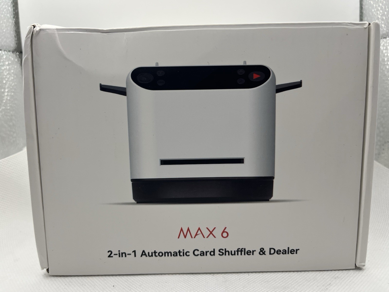 Max 6 2-in-1 Automatic Card Shuffler and Dealer New OPEN BOX