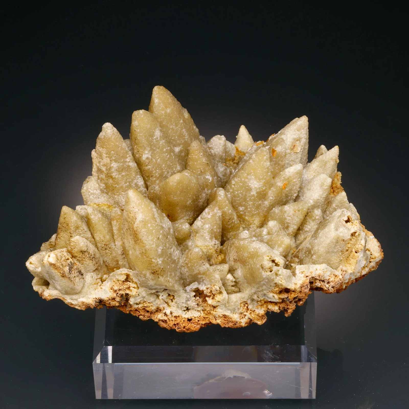 Smithsonite, Pseudomorph Calcite, San Antonio Mine, Santa Eulalia, Chihuahua Smithsonite, Pseudomorph Calcite, San Antonio Mine, Santa Eulalia, Chihuahua