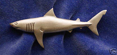 Empire Pewter Great White Shark Pin
