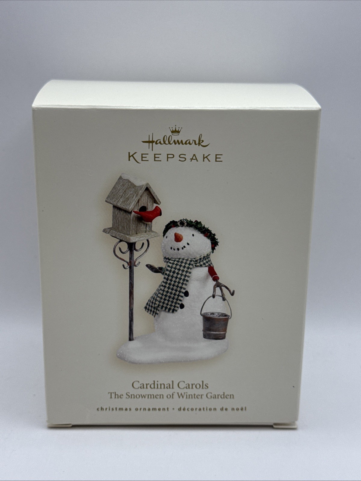Hallmark Keepsake Ornament “Cardinal Carols” Snowmen Of Winter Garden 2007 NEW