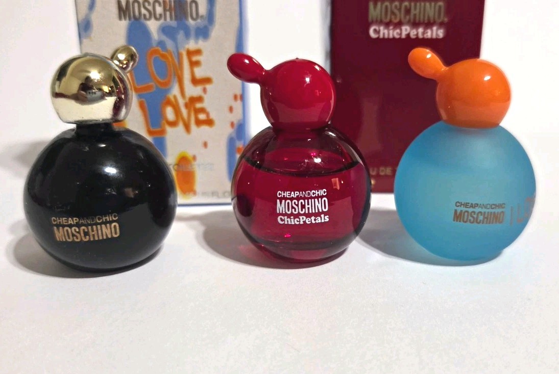 Moschino Cheap & Chic Mini Perfume Lot of 3 (2 w/Box, 1 No Box) 4.9ml.
