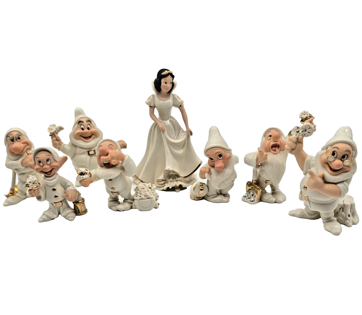 Lenox Classics Disney Showcase Snow White & Seven Dwarfs 8-Piece Set Tin Boxes