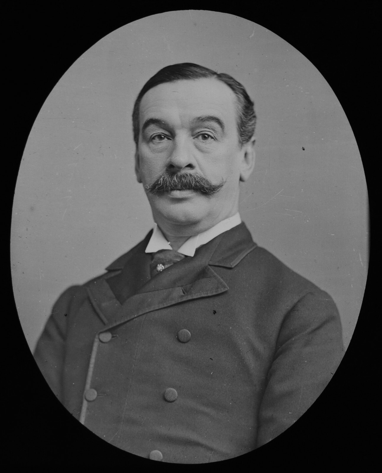 THE RIGHT HON C T RITCHIE C1890 VICTORIAN PHOTO Magic Lantern Slide POLITICS