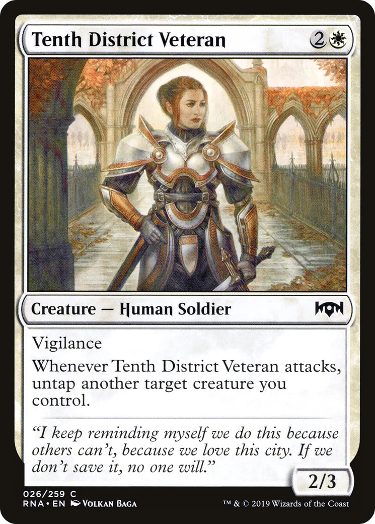 Tenth District Veteran [Ravnica Allegiance] Magic MTG