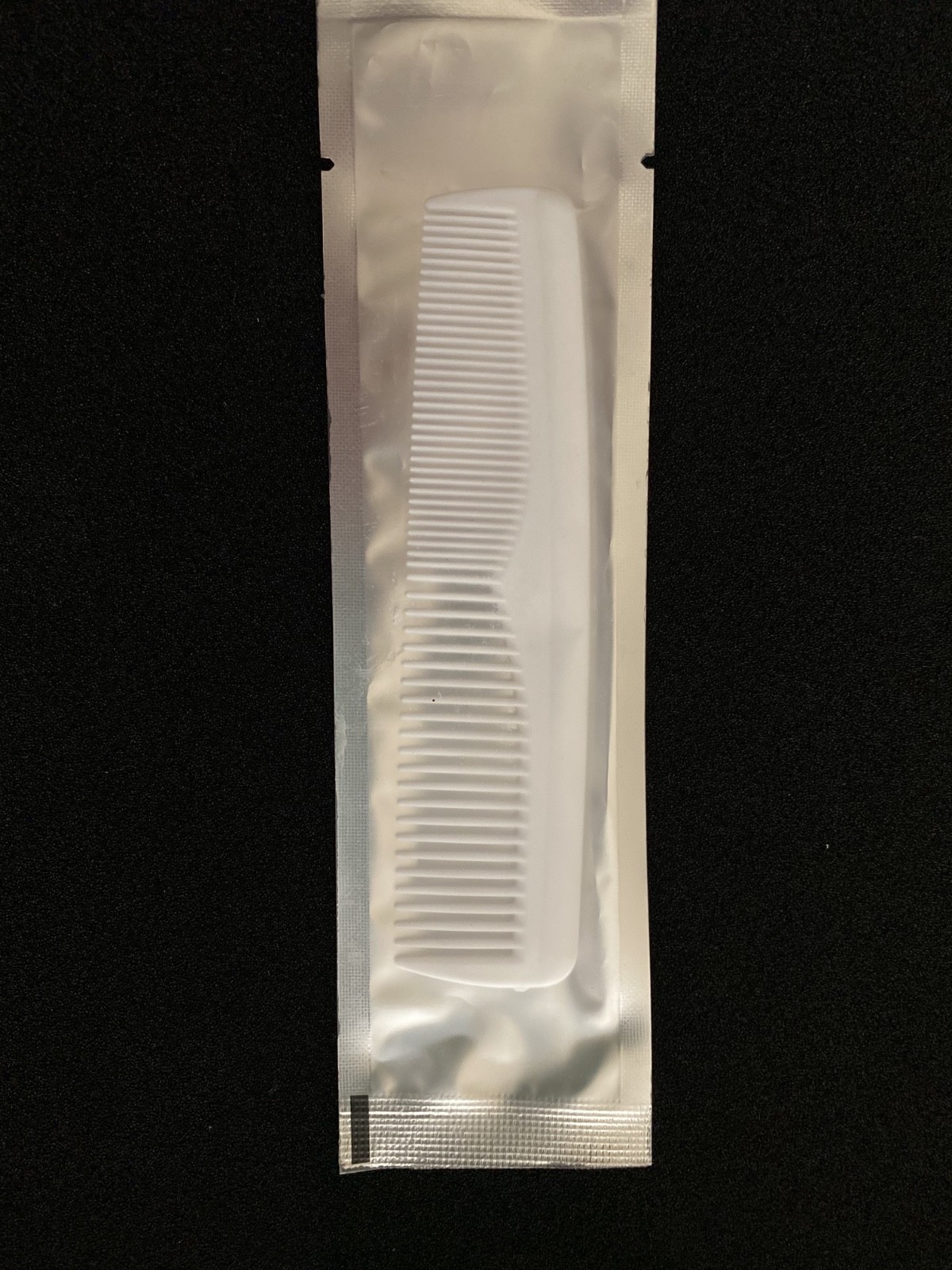 White Pocket Hair comb, 5 x1.2 inch - New and sealed. Bulk Discount.