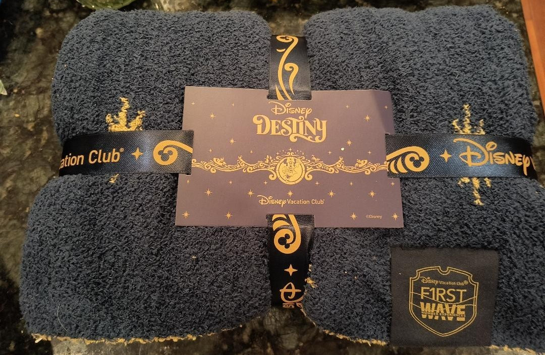 DCL DESTINY DVC Vacation Club First Wave Blanket 4\' x 5\' Reversible