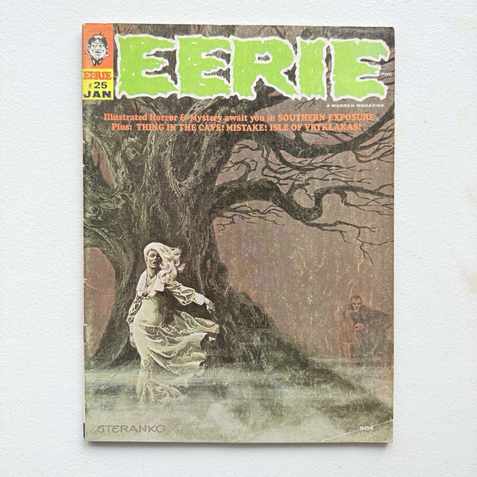 EERIE #25 1969, Mystery, Horror Sci-fi, Steranko Cover, VG/FN