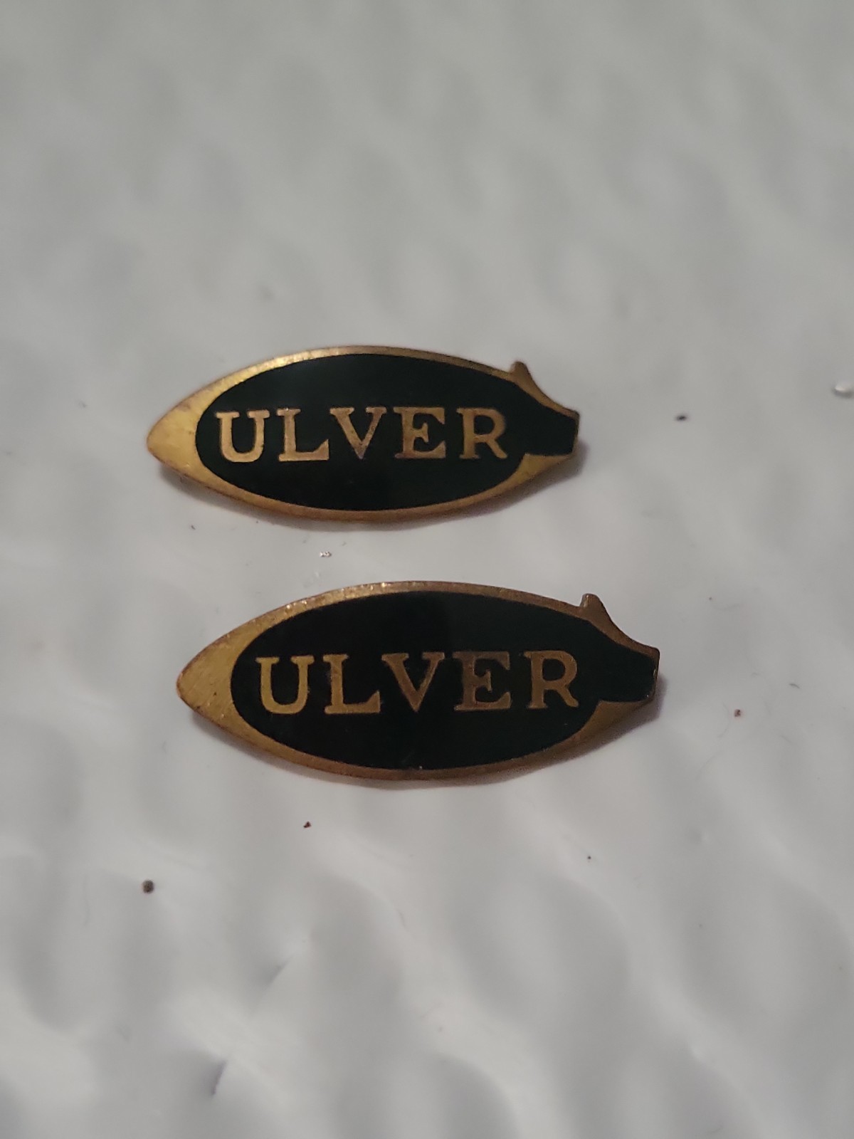 Lot Of 2 Vintage Culver Military Academy Metal Enamel Uniform Pin Badges 
