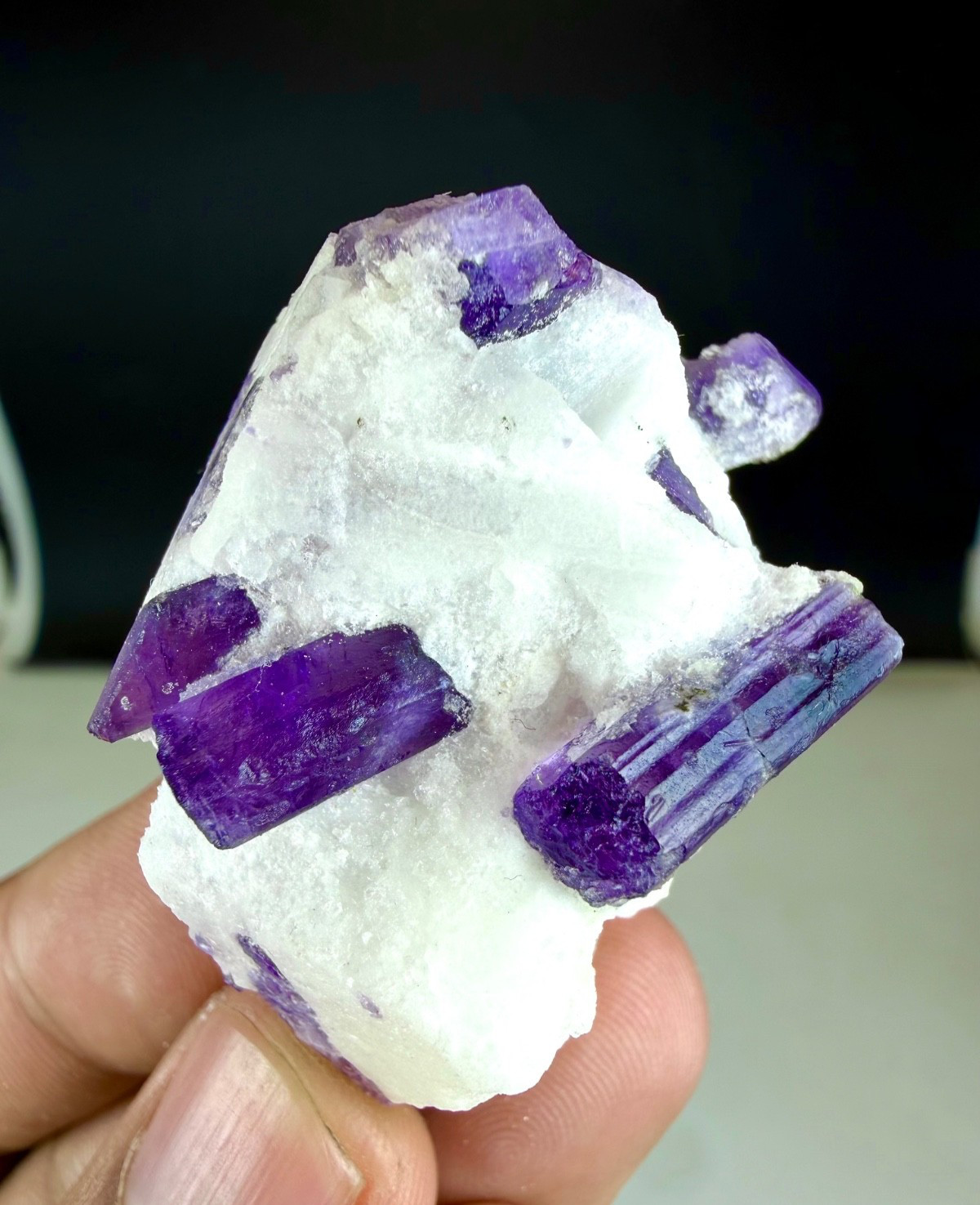 252 CTS Purple Scapolite Crystals On Matrix Combine/ Collector Mineral Specimens