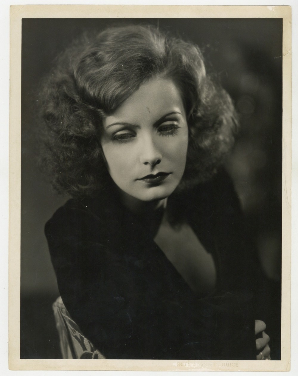 Greta Garbo by Ruth Harriet Louise Stamped 1928 Oversize Portrait Photo L183