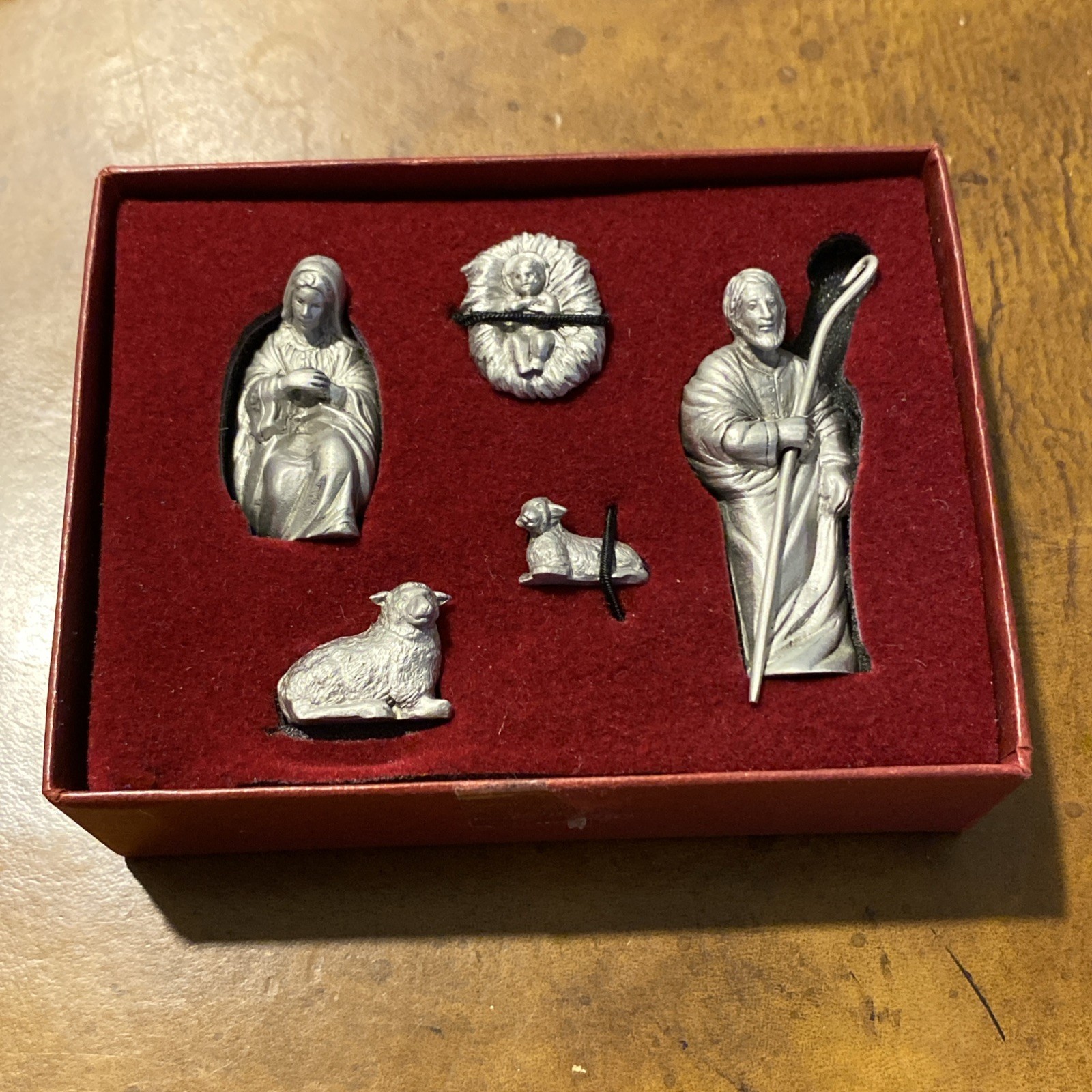 Danforth Pewter Port Nativity Set Made In USA See Photos Box Has Damage