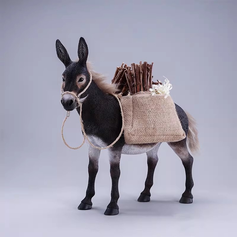 JXK 1/6 Resin Mule Animal Figures Collection Model Painted Toys Xmas Gift