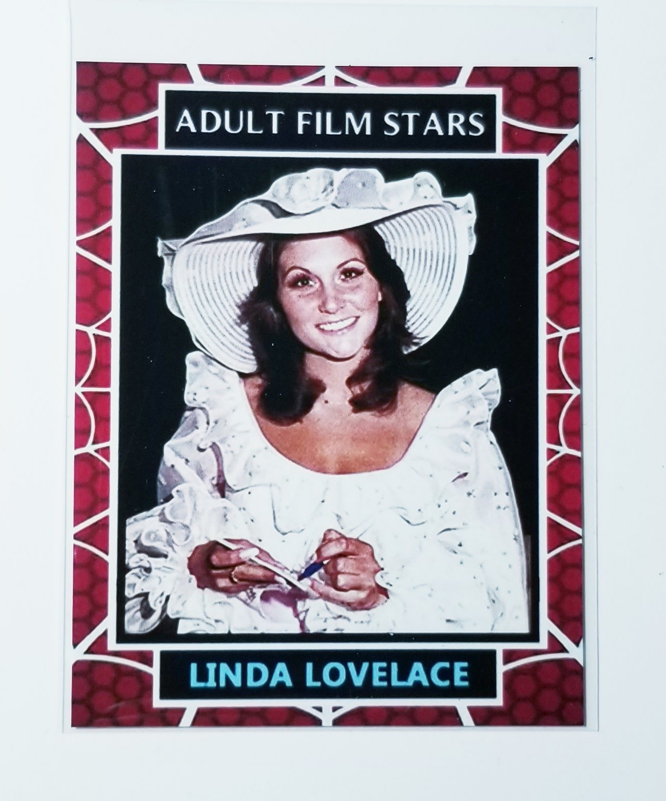 LINDA LOVELACE ADULT FILM STARS CUSTOM ART CARD WITH BACK