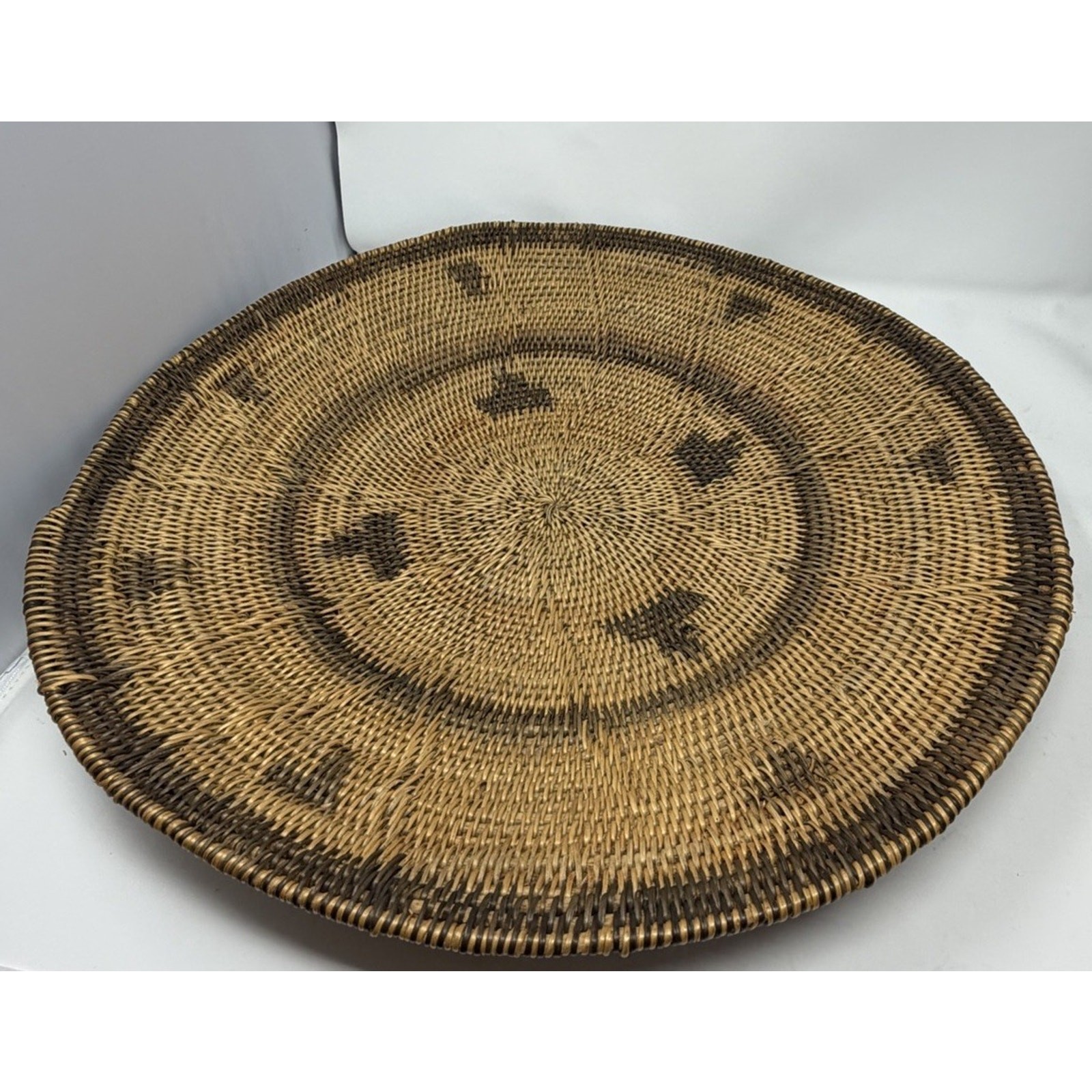 Makenge Root Basket Hand Made in Zambia Africa African MCM Vintage Makenge Root Basket Hand Made in Zambia Africa African MCM Vintage
