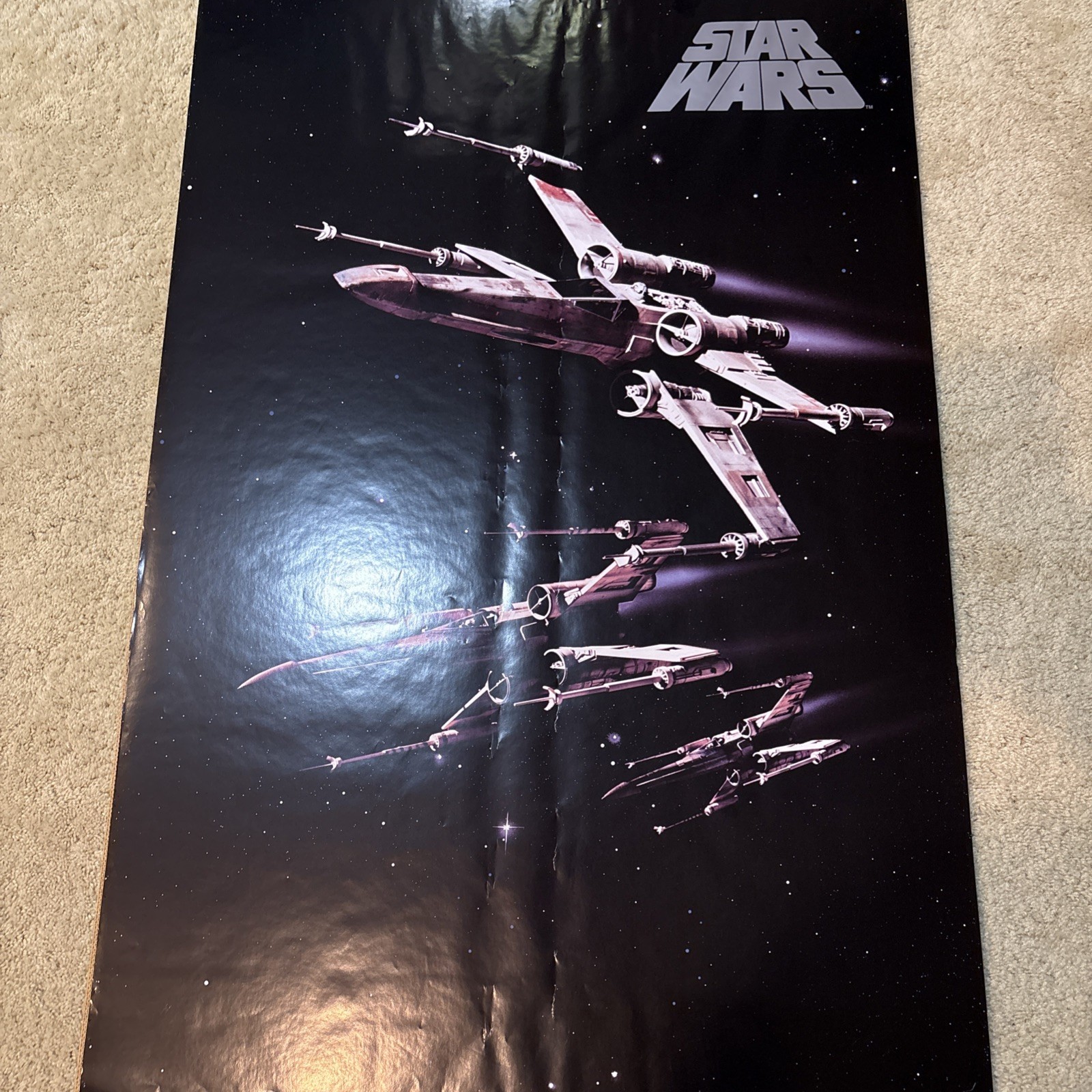 Rare 1996 STAR WARS X-Wing poster 24 x 36 Skywalker PTW744 Rolled
