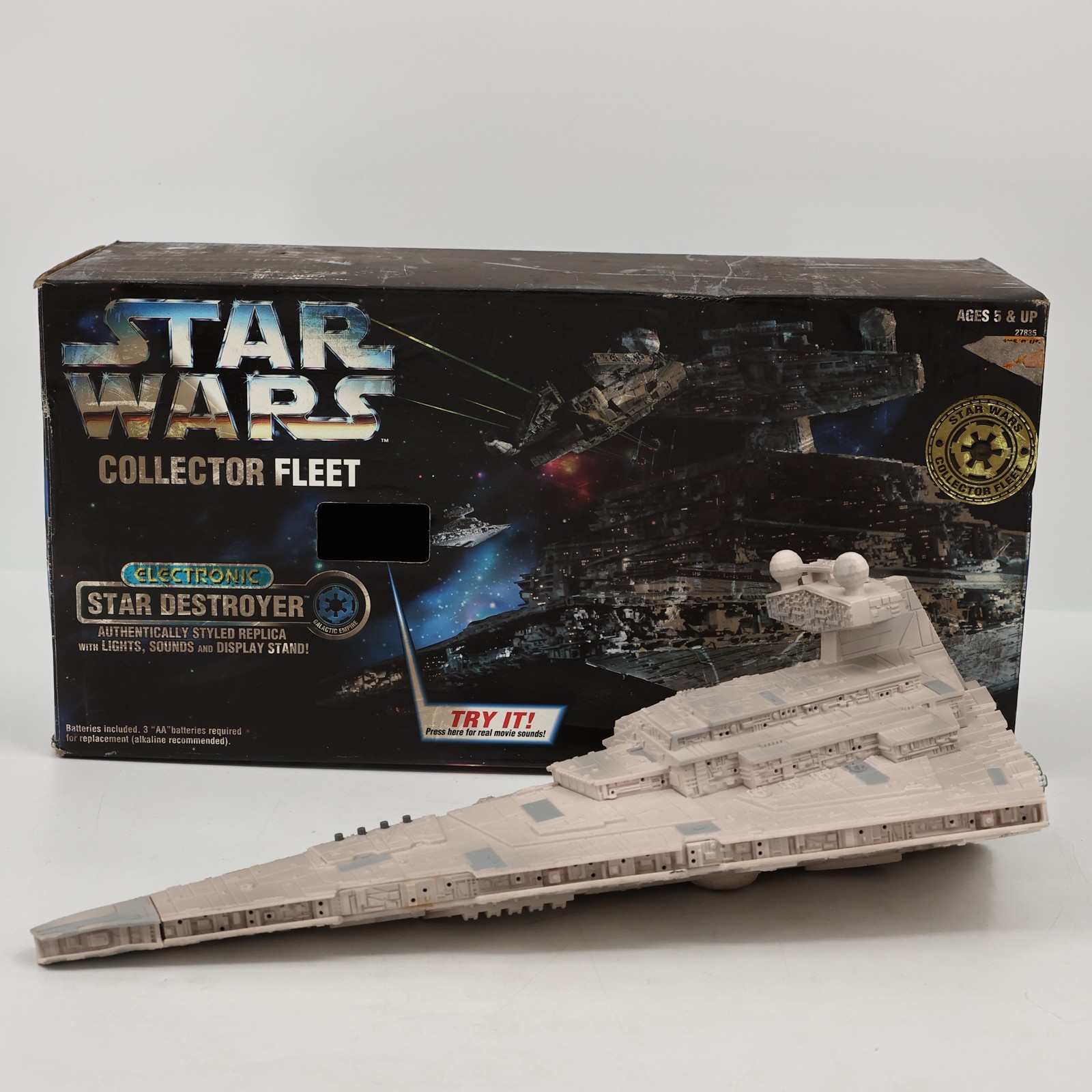 1996 Kenner Star Wars Collector Fleet Electronics Star Destroyer Ship Lights