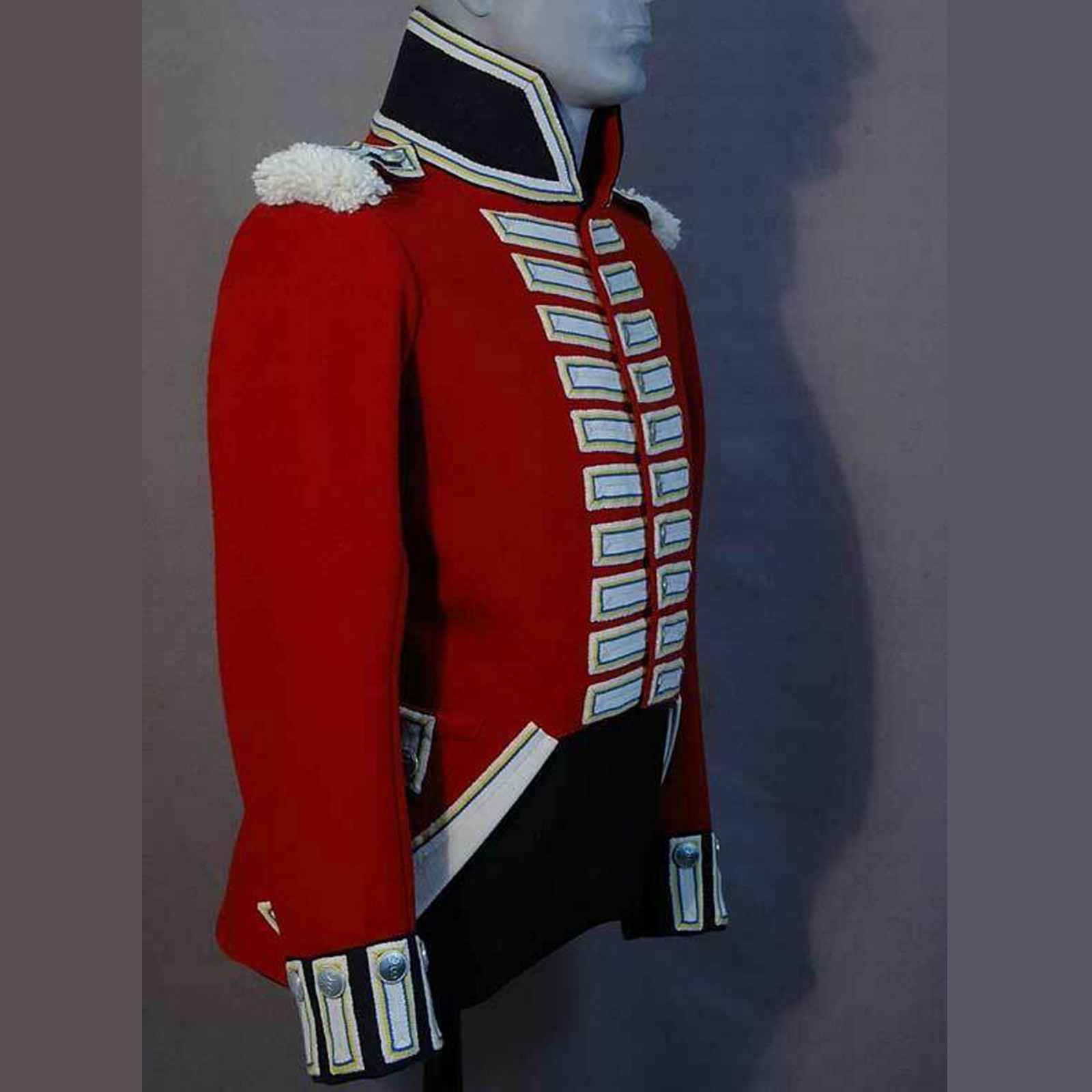 British Napoleonic Redcoat Officer Jacket – Vintage Uniform Coatee Tunic Replica