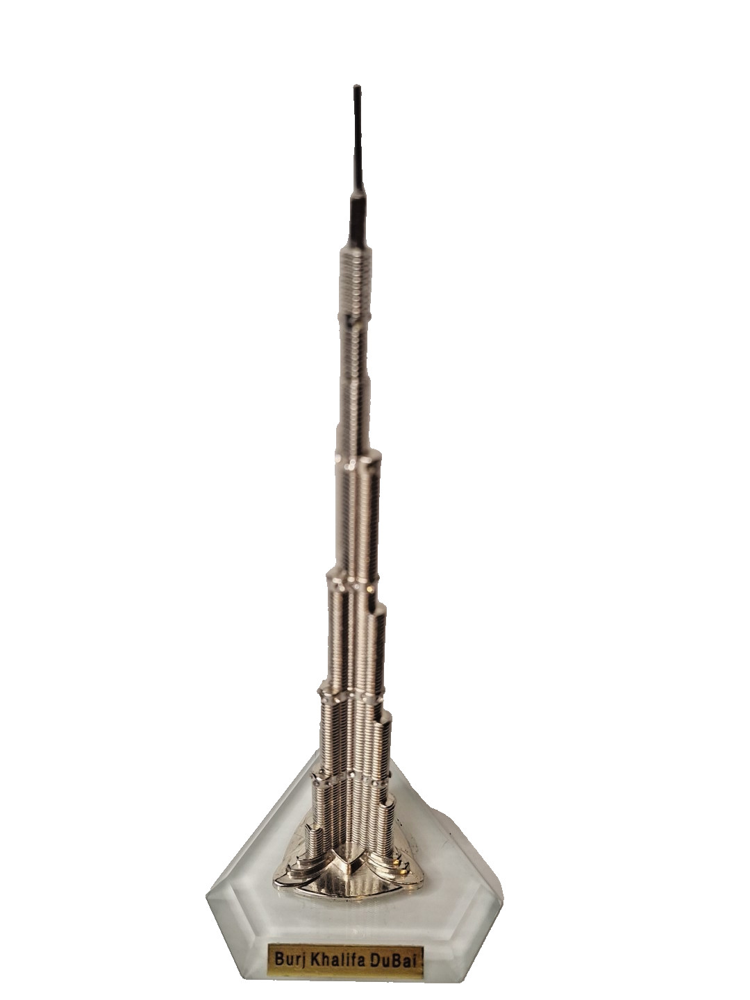 Burj Khalifa Dubai Metal Model 3D Miniature Skyscraper Tower Building Souvenir