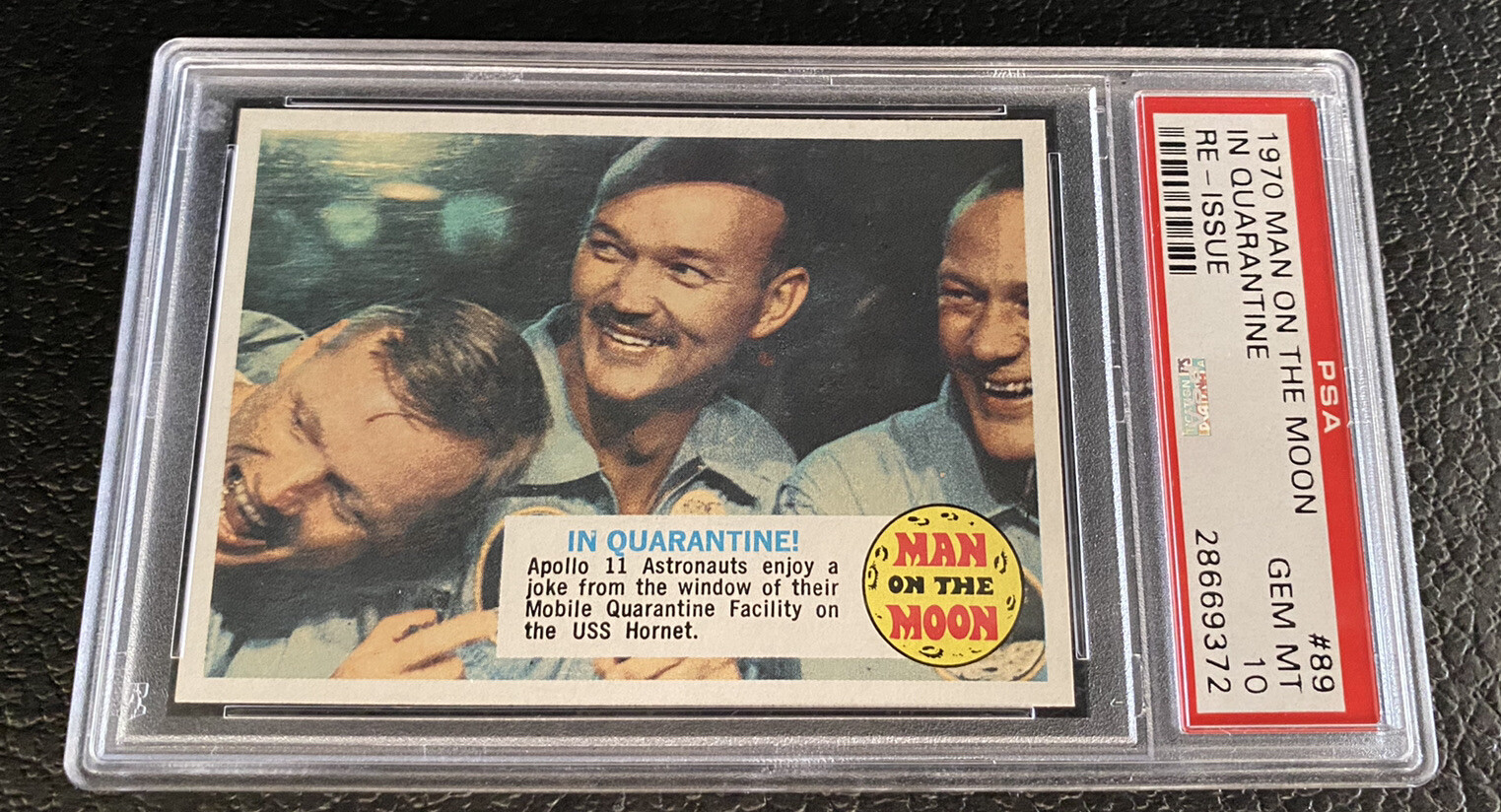 PSA 10 1970 Topps Man On The Moon Reissue Neil Armstrong Buzz Aldrin Rookie Card