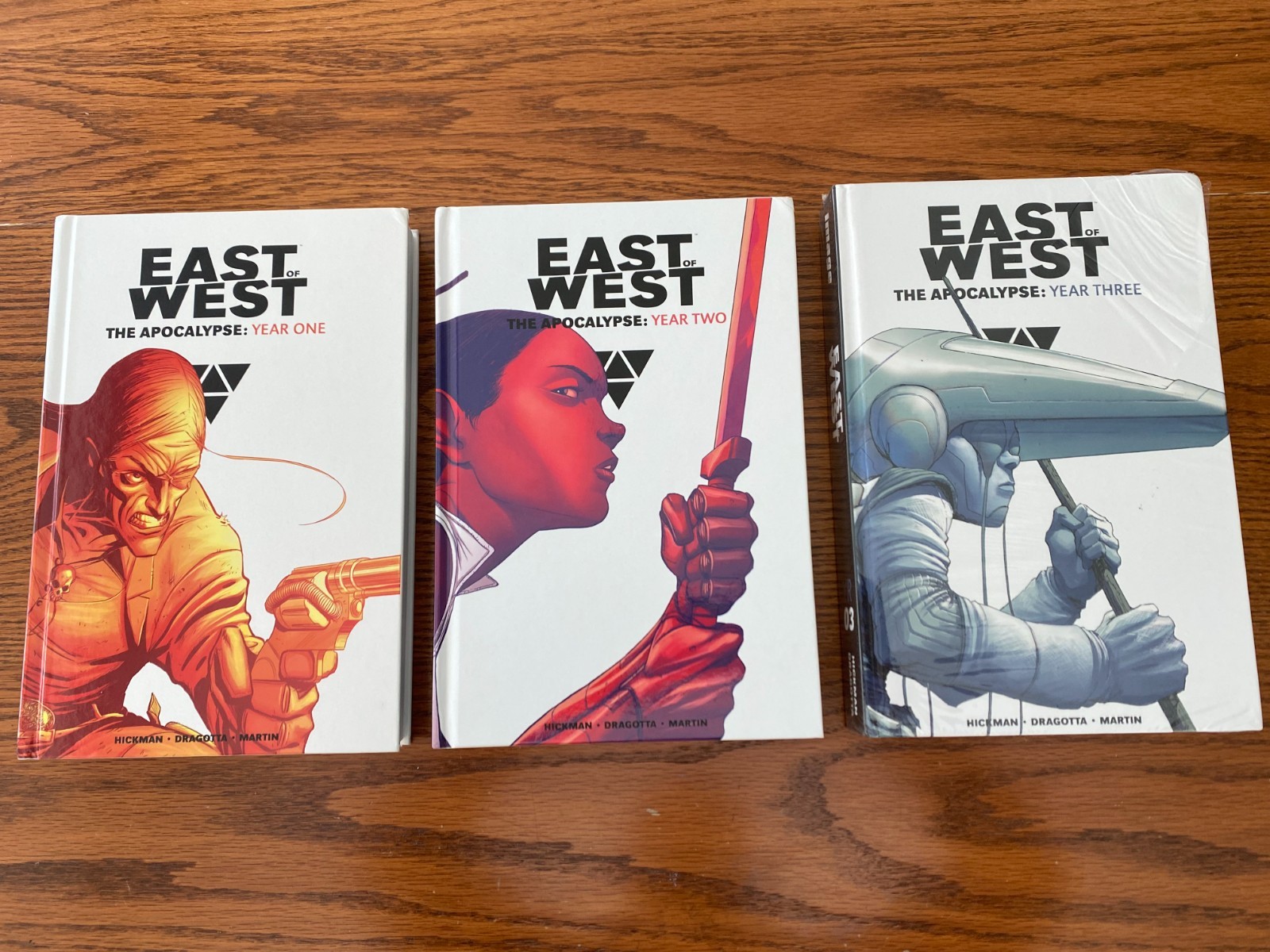 East of West The Apocalypse Year One Two Three HC Hardcover LOT SET BUNDLE OOP East of West The Apocalypse Year One Two Three HC Hardcover LOT SET BUNDLE OOP