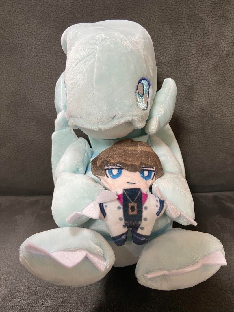 Yu-Gi-Oh Blue Eyes White Dragon Plush Doll Hold Seto Kaiba New