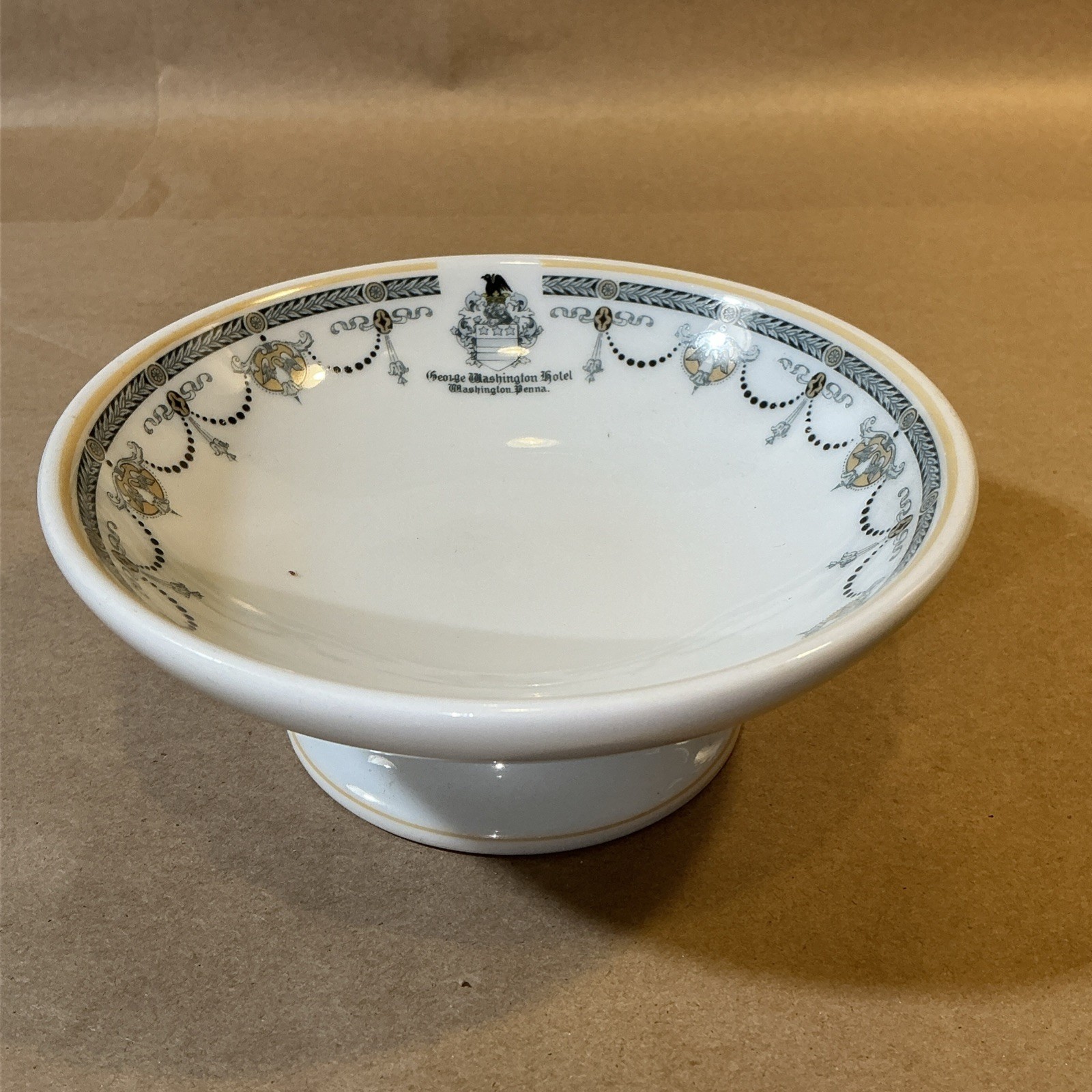 1922 George Washington Hotel Compote Bauscher China As Is PA INV-B4B13