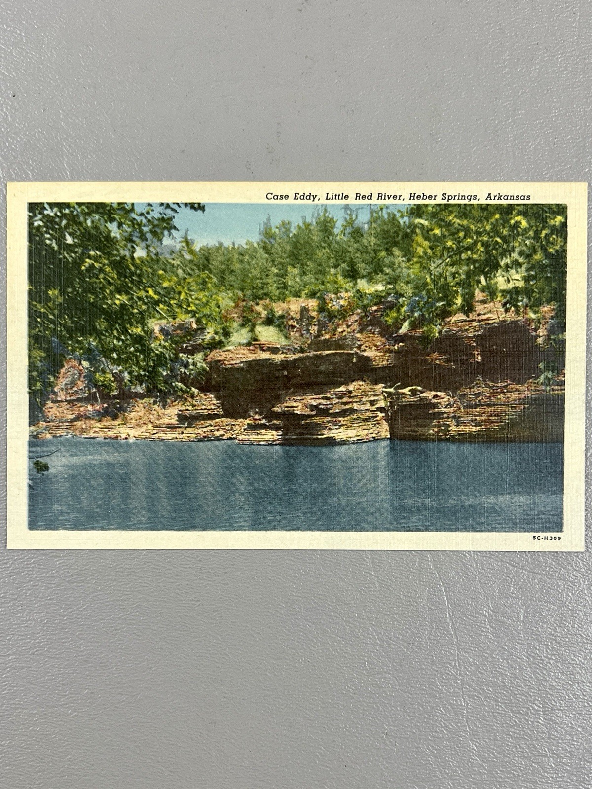Case Eddy Little River Heber Springs Arkansas Postcard SC-H309 Unposted
