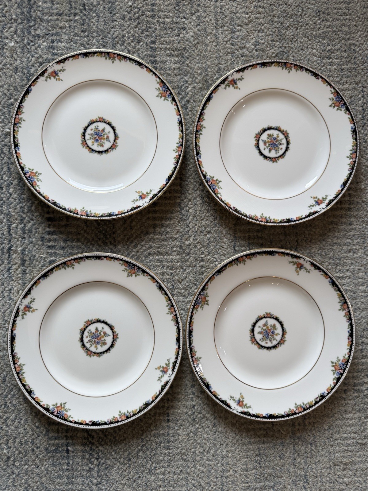 4 Wedgwood Osborne Salad Plates MINT 8” 4 Wedgwood Osborne Salad Plates MINT 8”