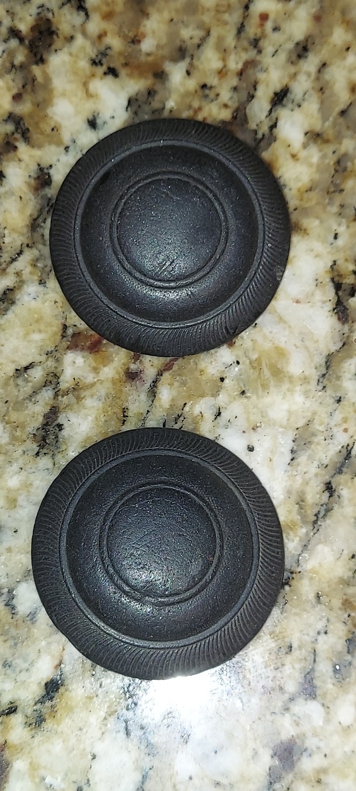 2 Vintage X-large Metal Buttons
