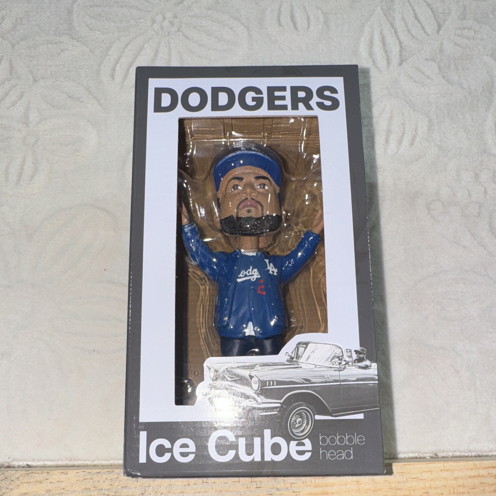 FOCO Ice Cube Los Angeles Dodgers Bobblehead MLB Baseball Exclusive 2024