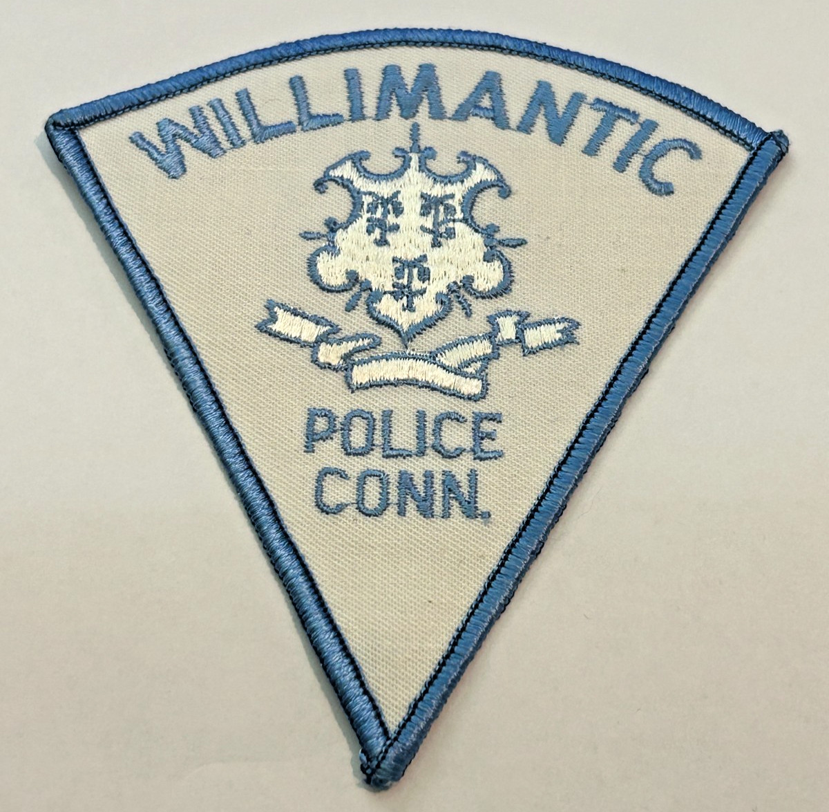 Vintage Willimantic Connecticut Police Patch Unused