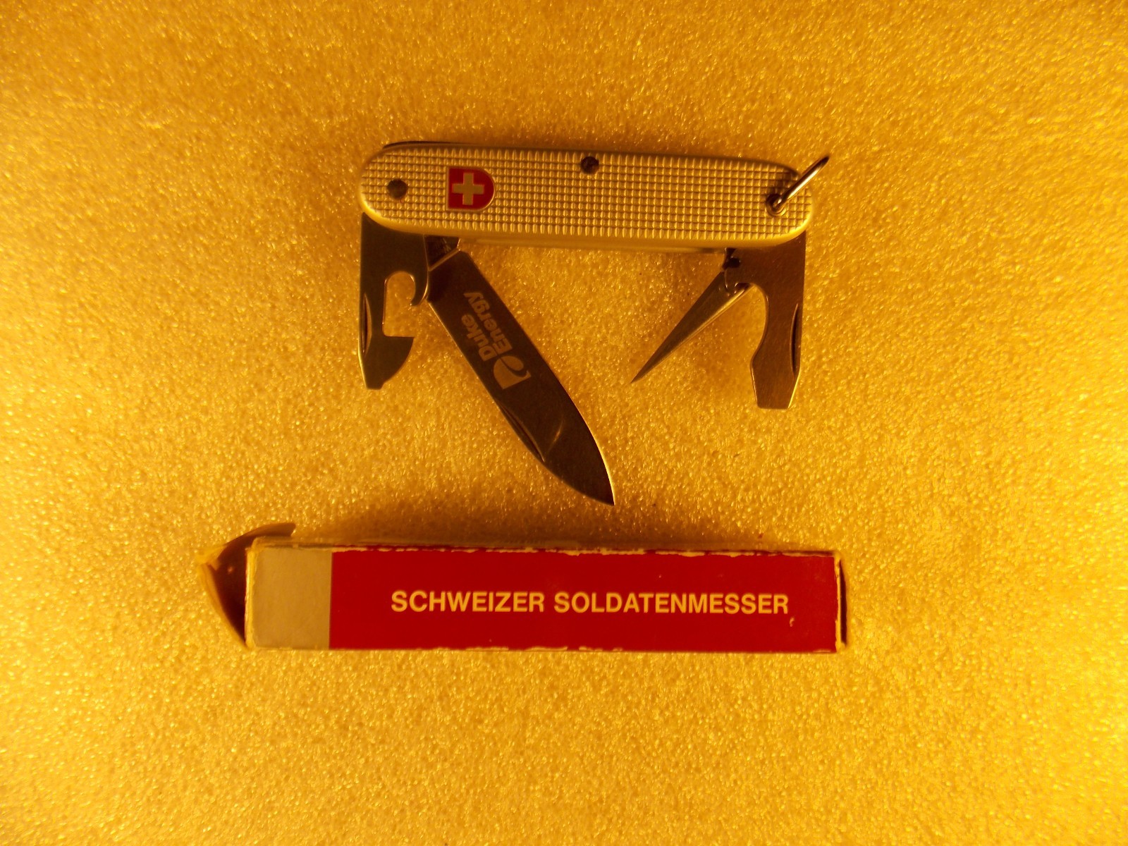 Wenger Swiss Soldiers Knife Duke Energy Advertising 4 tools 97 on blade