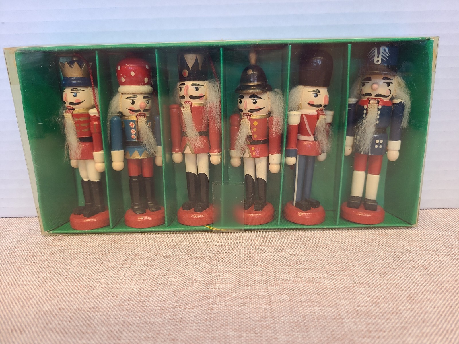 Santa’s Workbench 6- 4” Wooden Nutcracker  Set  #18376  