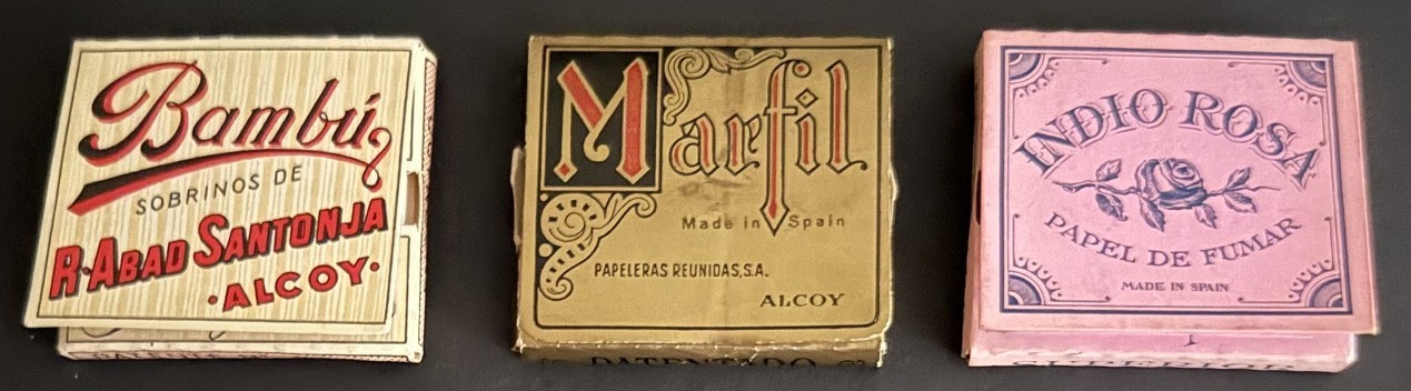 Vintage Lot Three (3) Different Packs of Cigarette Rolling Papers – Spain