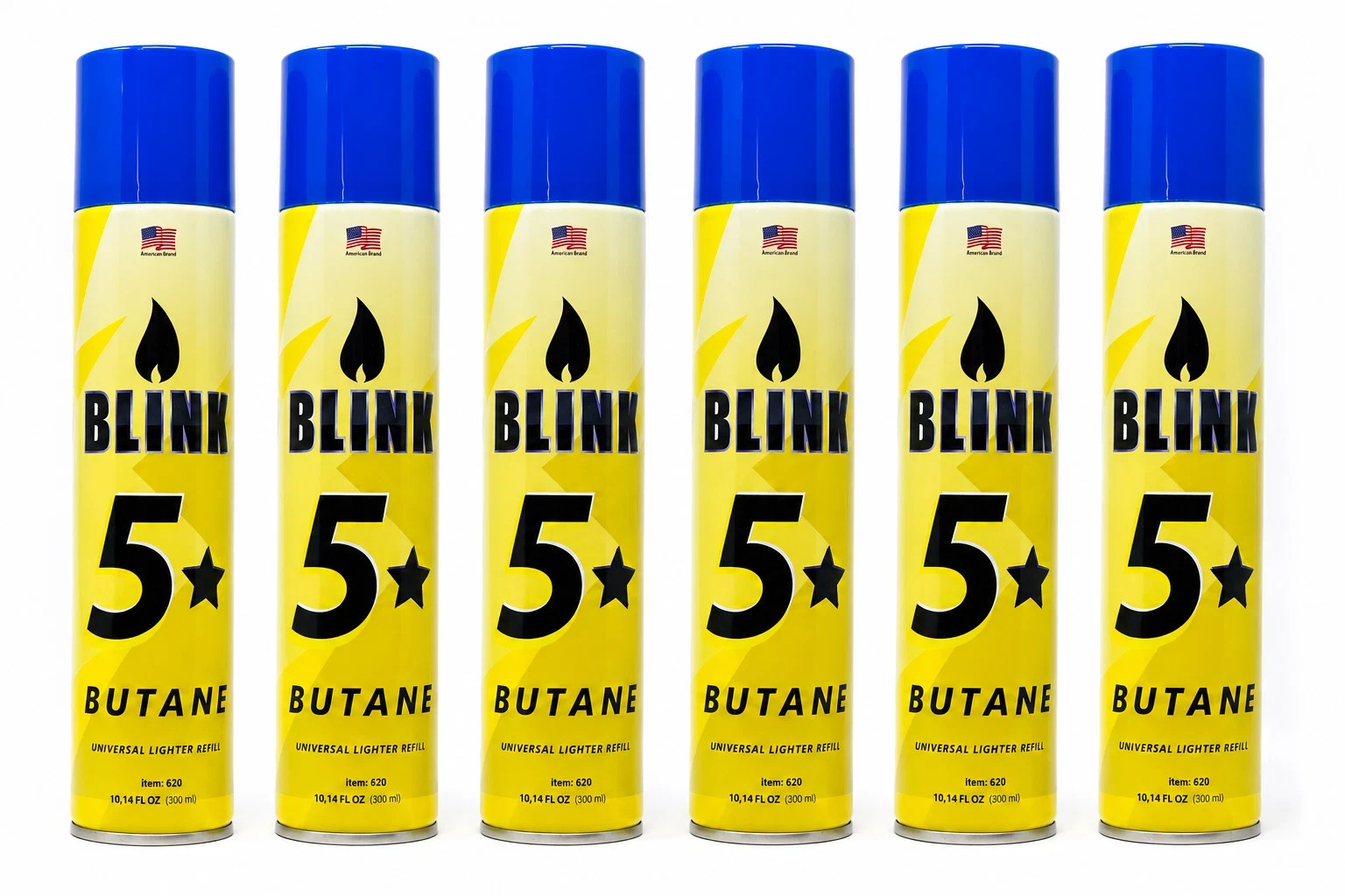 BLINK 5X BUTANE LIGHTER REFILL, 320ml (6 PACK)