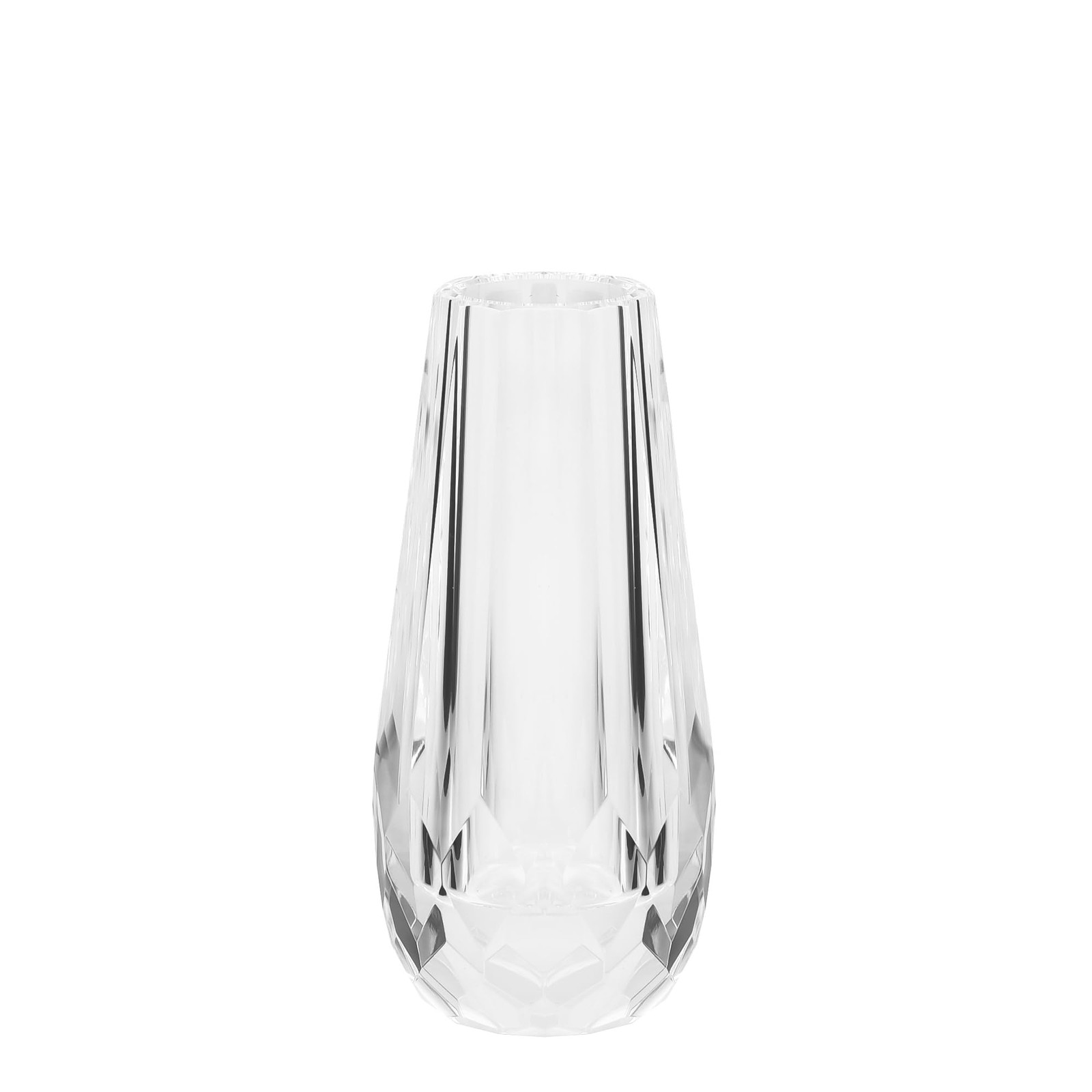 DONOUCLS Small Crystal Flower Bud Vase W2.8 x H5.9 with Gift Box DONOUCLS Small Crystal Flower Bud Vase W2.8 x H5.9 with Gift Box