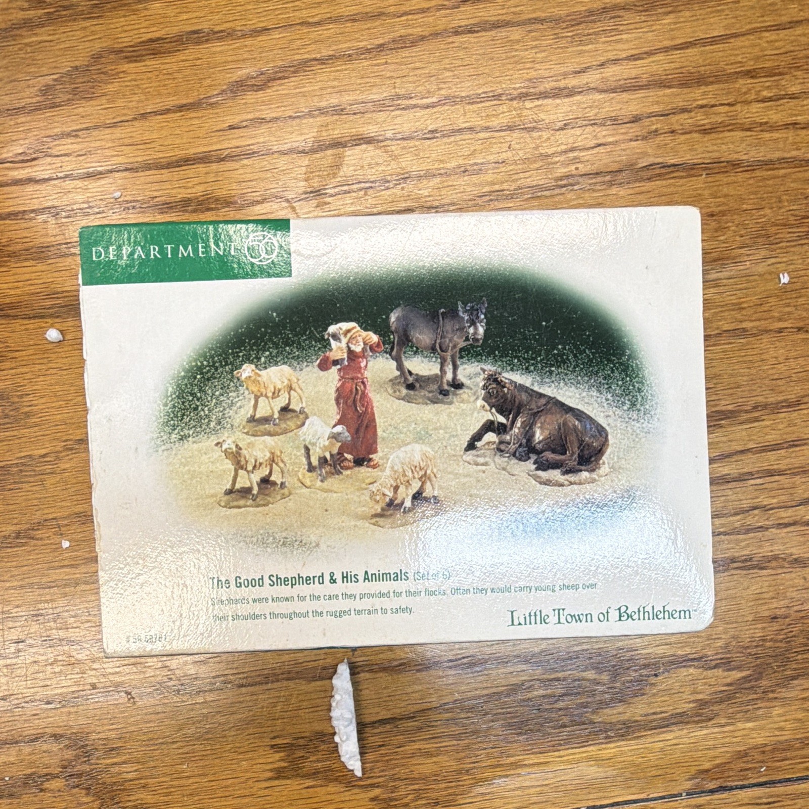 Department 56 the Good Shepherd His Animals Little Town of Bethlehem Village