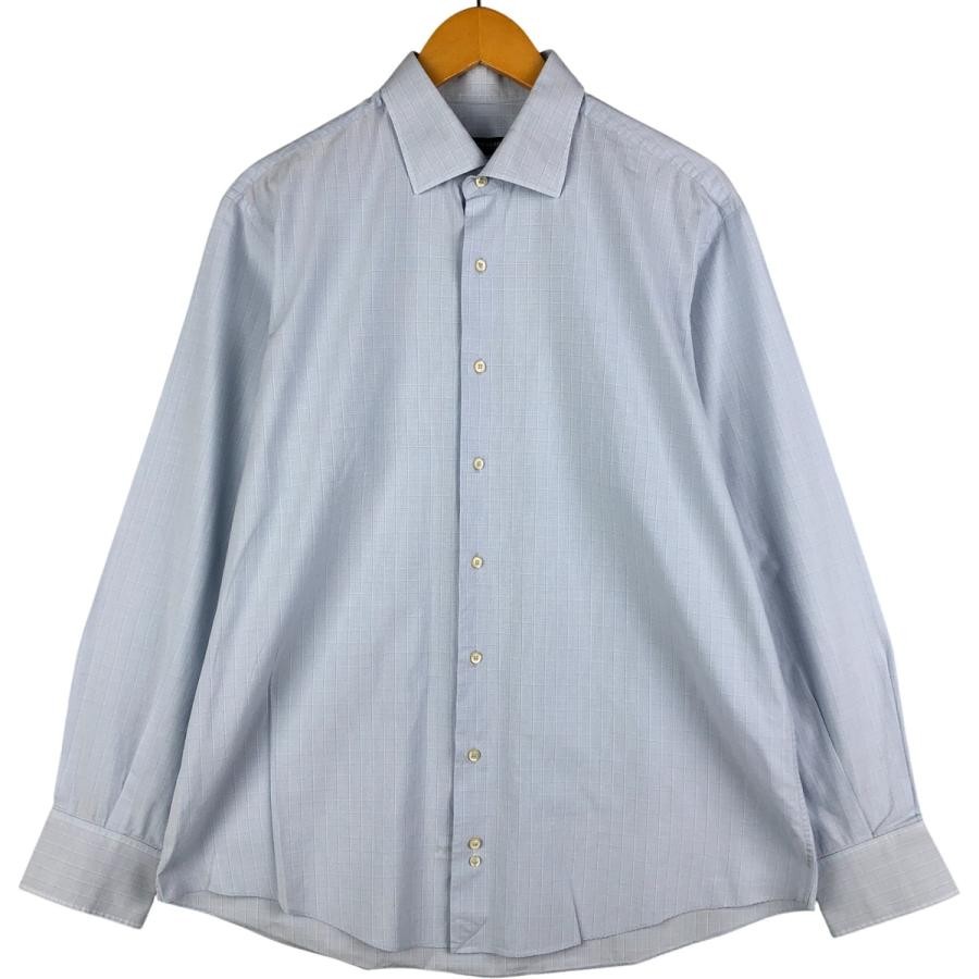 Burberry LONDON Men’s Cotton Check Shirt Wide Collar Long Sleeve M (Ages 14+)