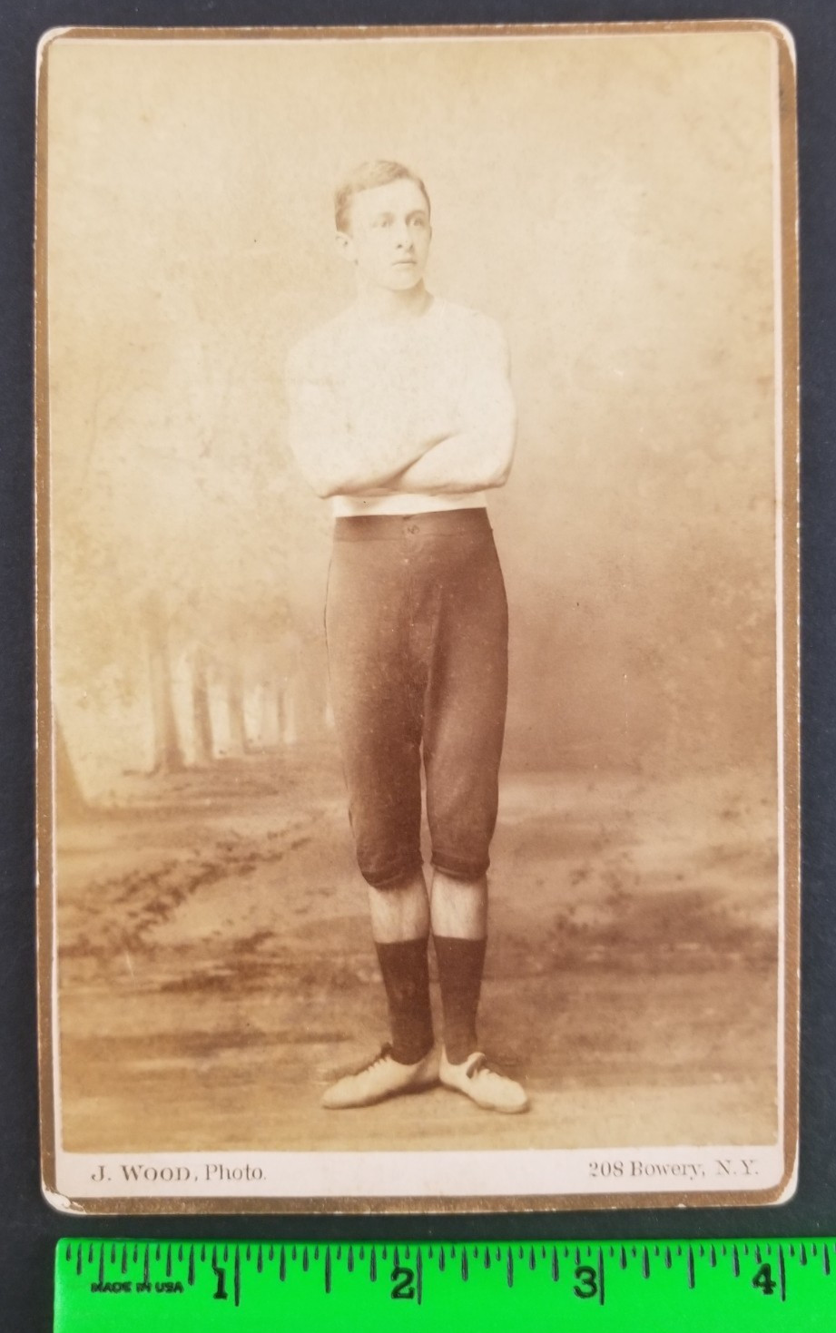 Vintage Alberto Grabo 1890\'s Boxing Boxer Cabinet Photo (Has Some Wear)