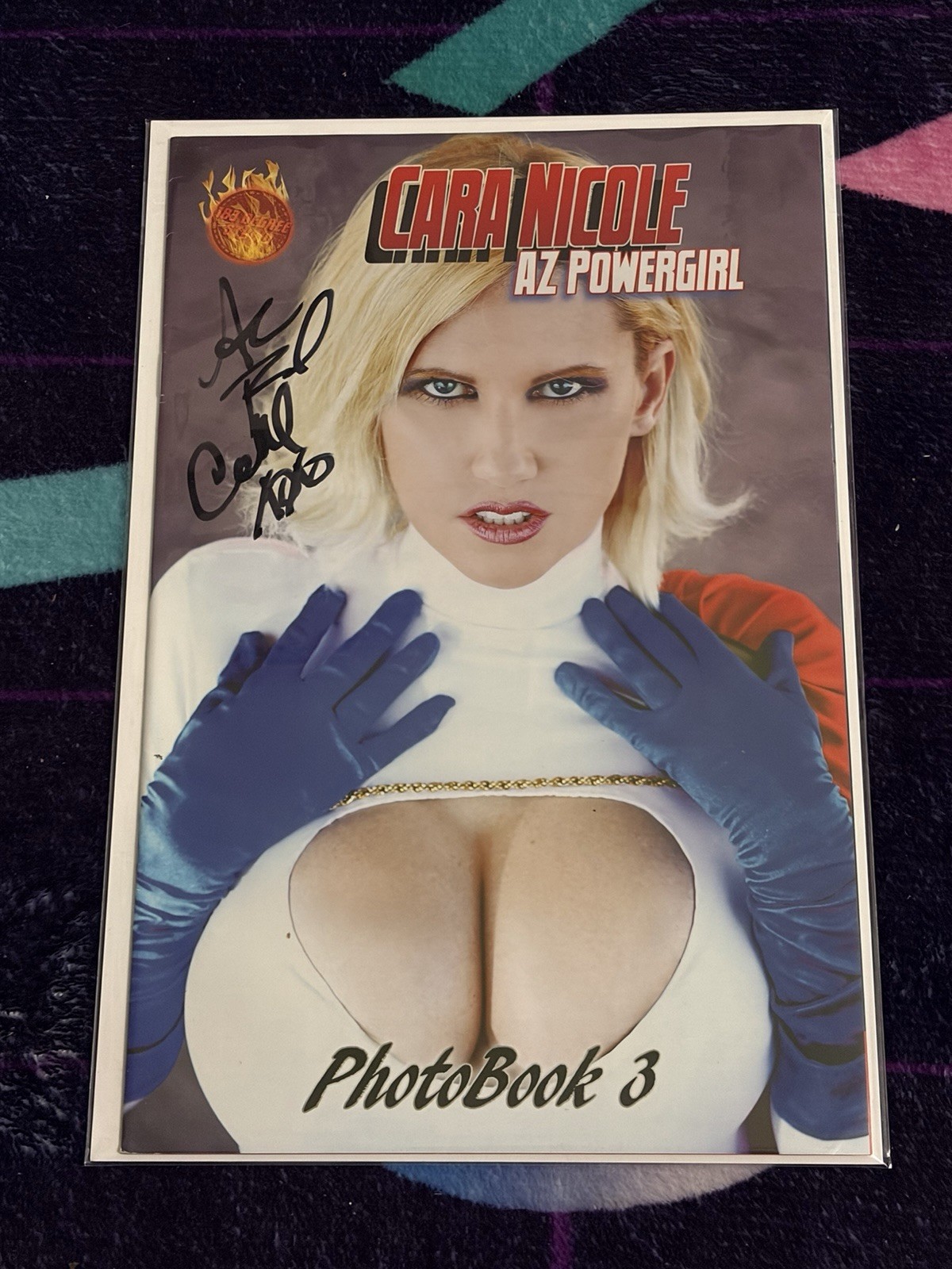 Cara Nicole AZ Powergirl Photobook #3 Cosplay Cover SIGNED 2017