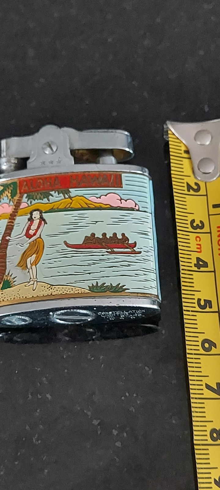 VTG 1959 Hawaii Lighter By Constellation Aloha Hula Dancer Seaside 