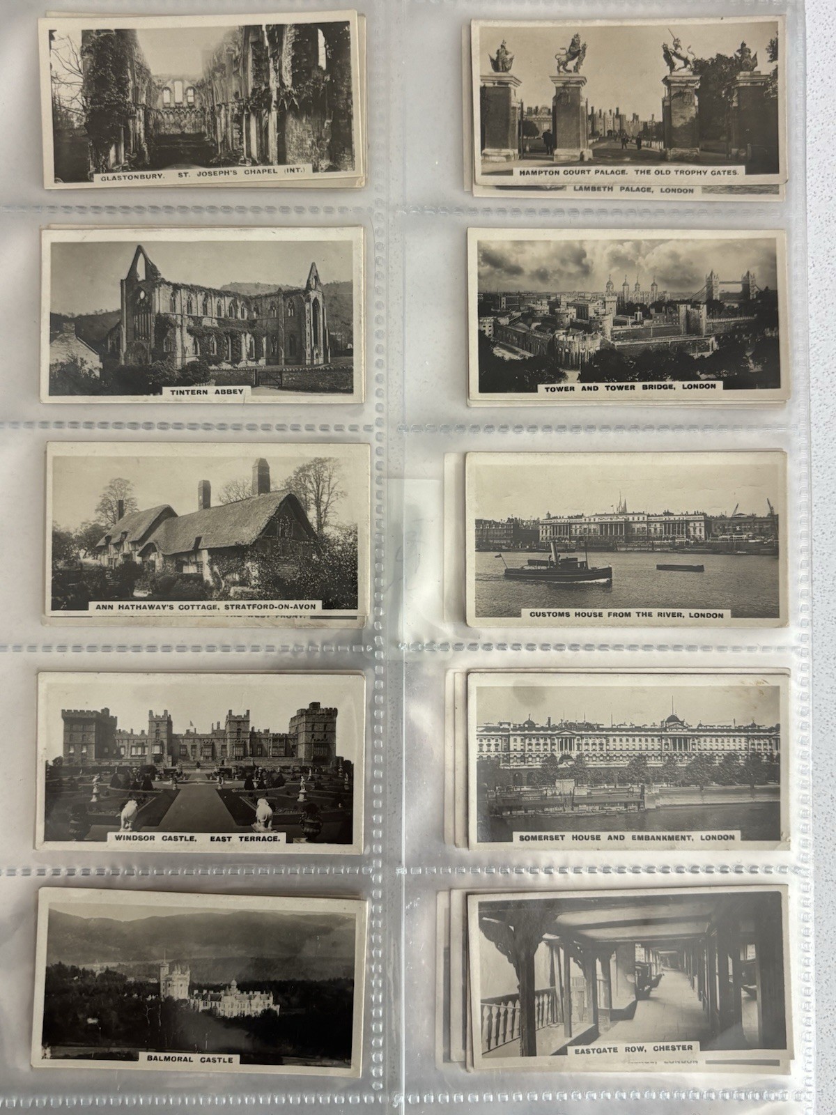 Westminster Cigarette Cards 1925 British Royal and Ancient Buildings Set of 48