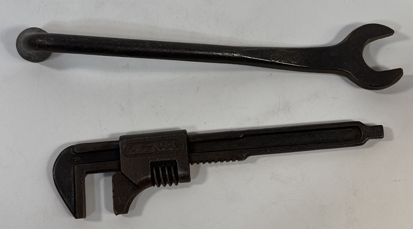 FORD SCRIPT Vintage Ford Model T / Model A Toolkit Monkey & Combination Wrench