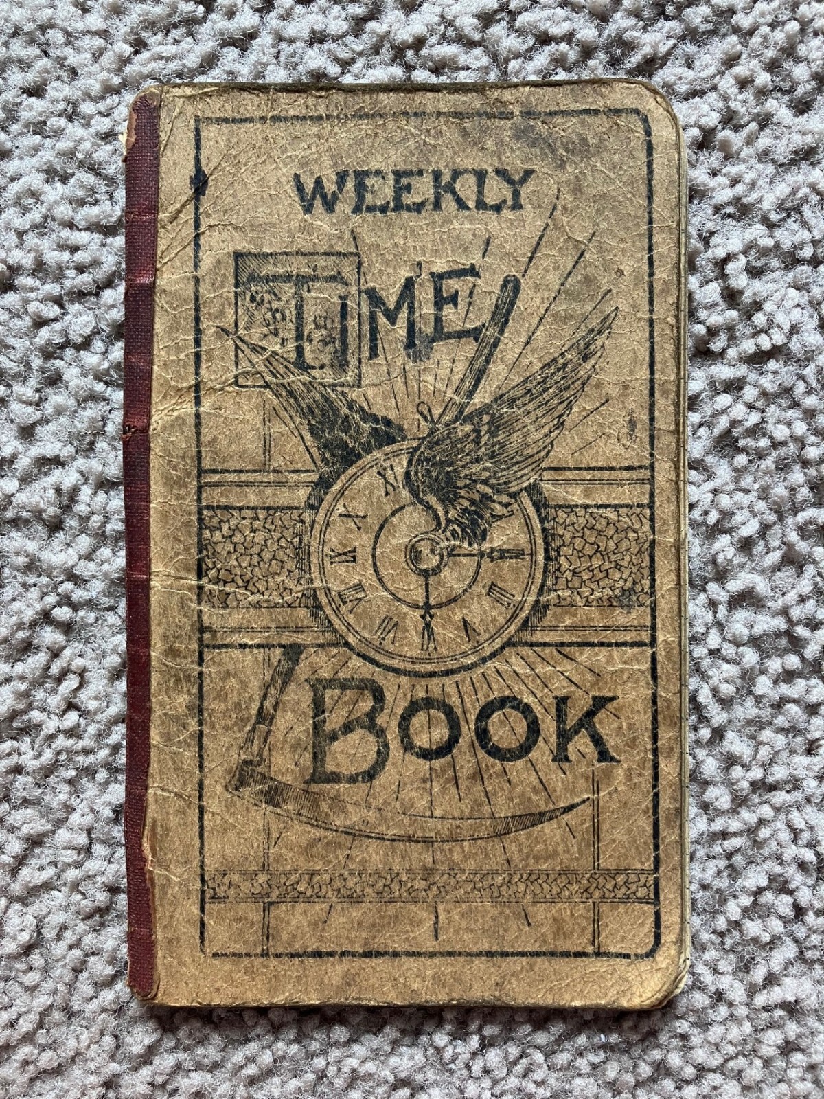 Antique 1910\'s Time Work Log Hourly Wage Book North Carolina Farming History
