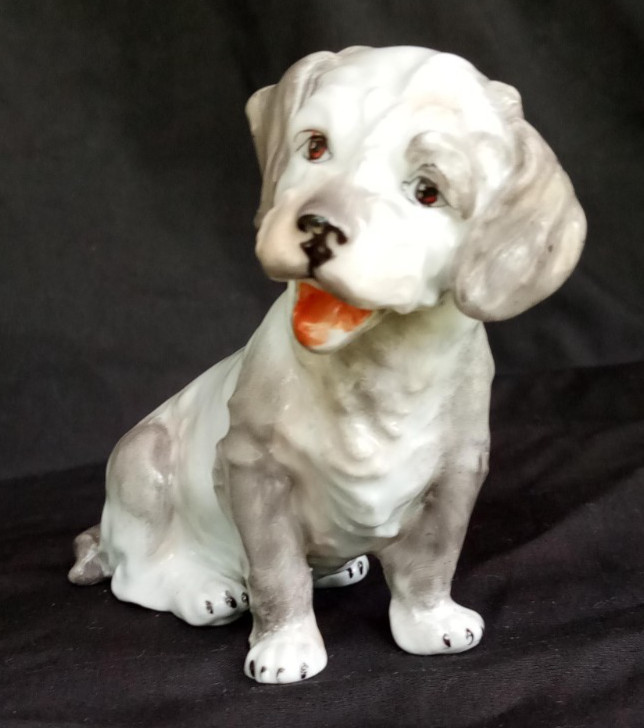 SEALYHAM CESKY DRESDEN GERMANY terrier dog figurine 5 SEALYHAM CESKY DRESDEN GERMANY terrier dog figurine 5