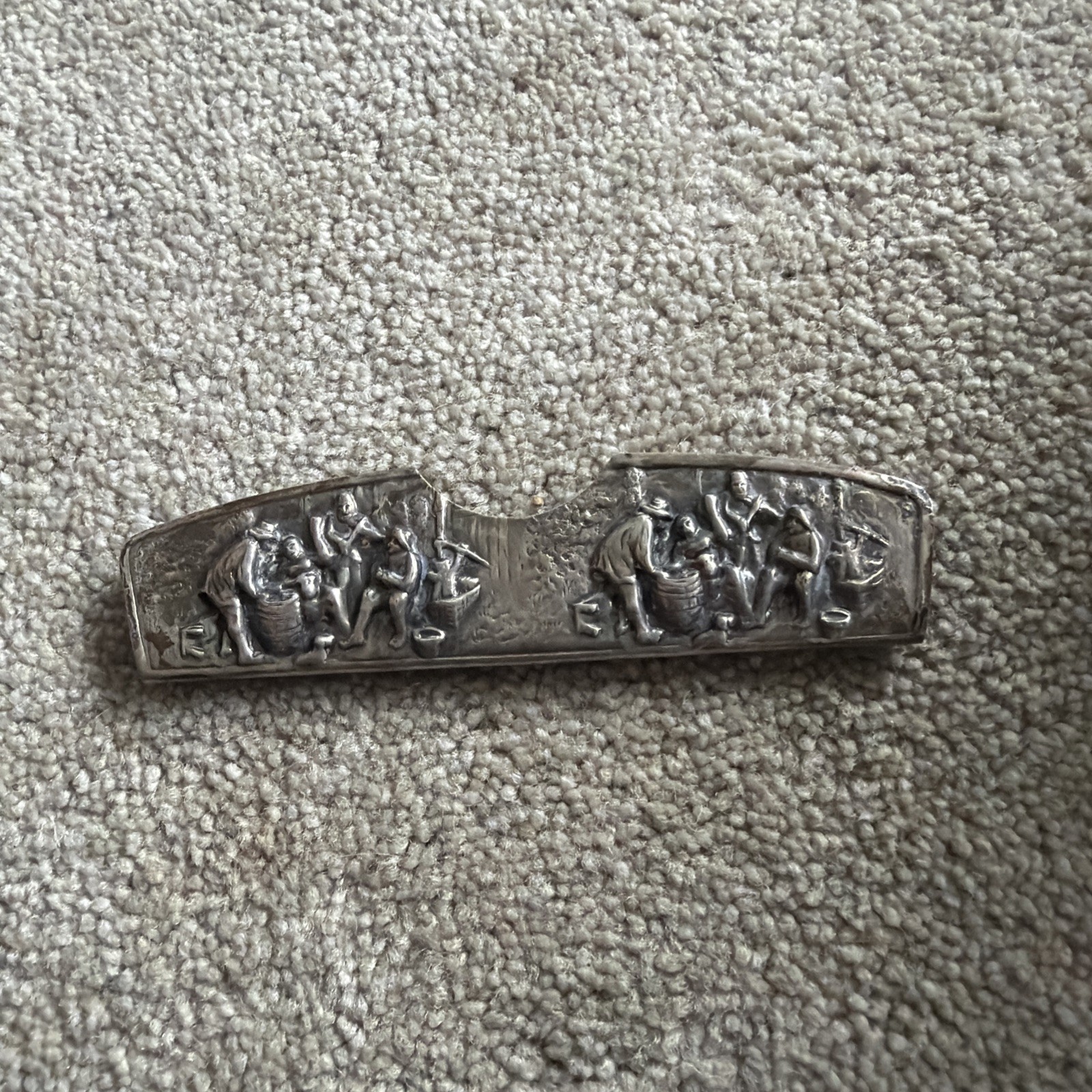 Antique Spritzer & Fuhrmann Metal Comb Holder Case
