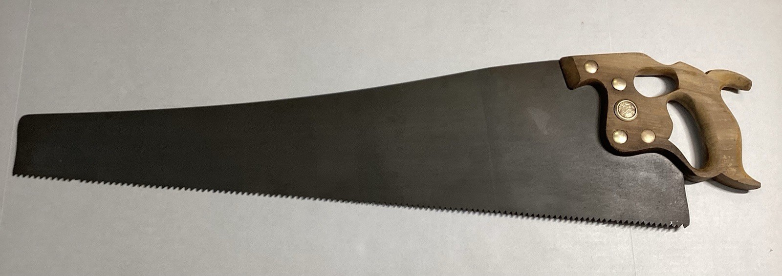 Vtg Marshall Wells Zenith Thumbhole Handsaw 29” 5 1/2 TPI Skewback Vtg Marshall Wells Zenith Thumbhole Handsaw 29” 5 1/2 TPI Skewback