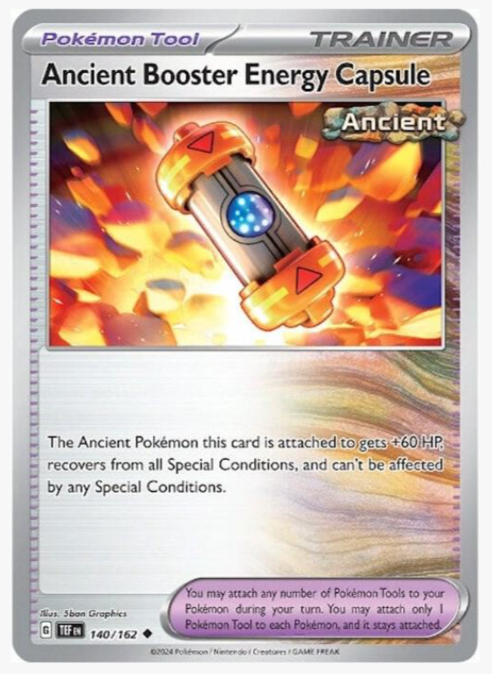 Ancient Booster Energy Capsule 140/162 Temporal Forces Pokemon Card