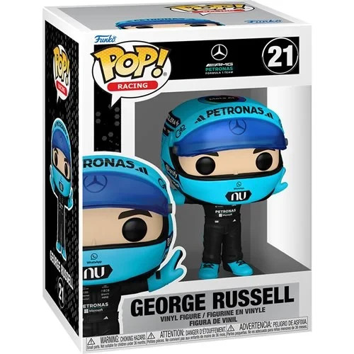 Funko POP George Russell T-Pose Mercedes-AMG Formula 1 F1 Figure 21 + Protector Funko POP George Russell T-Pose Mercedes-AMG Formula 1 F1 Figure 21 + Protector
